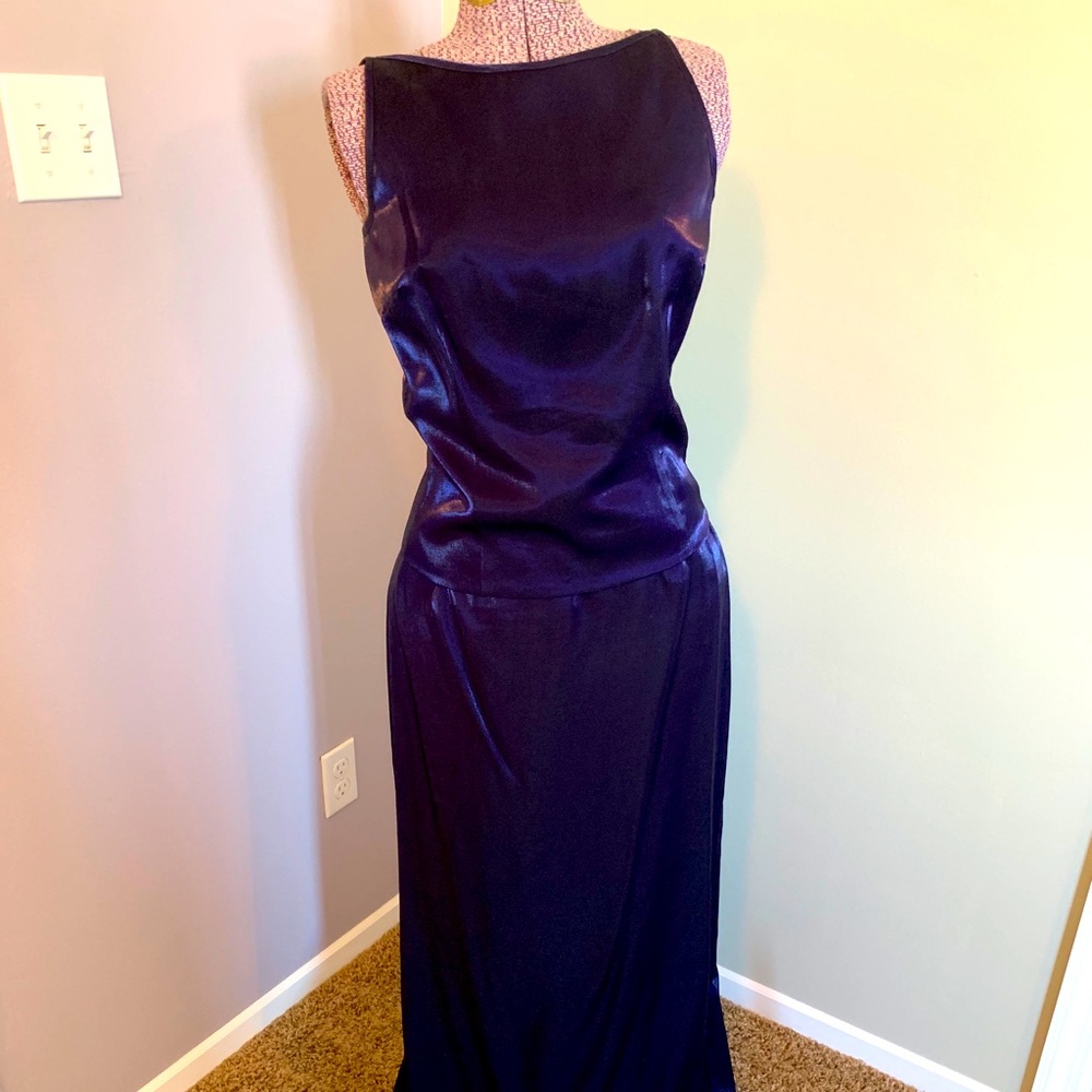 Alex Evenings Gorgeous Sapphire 2 PC Dress 6-8